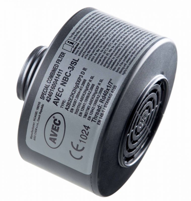 Фільтр для протигаза NBC-3/SL M (А2В2Е2К2HgSXP3D R REACTOR) - зображення 2